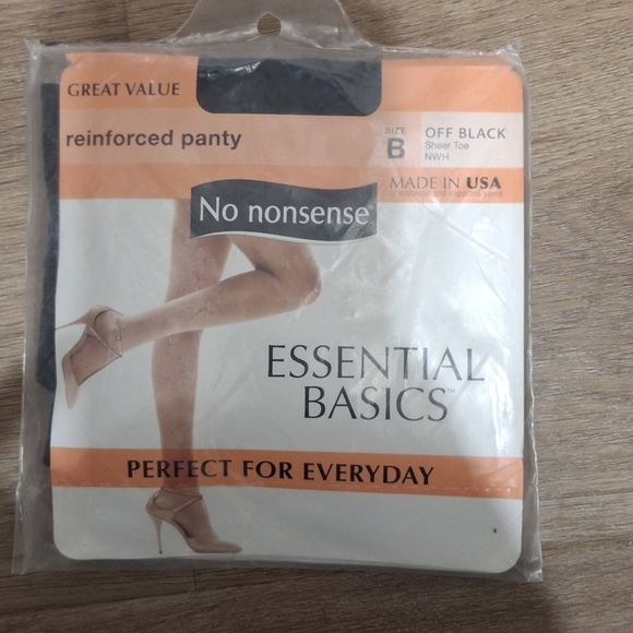 Other - No Nonsense Off Black Size B Pantyhose.